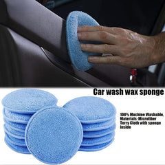 12 Pack Microfiber Wax Applicator Pads for Top Finish