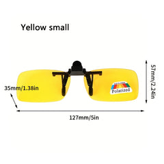 Men's Polarized Clip on Night Vision Driving Sunglasses