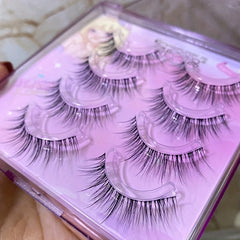 Natural Thick False Eyelashes Soft Reusable Lashes