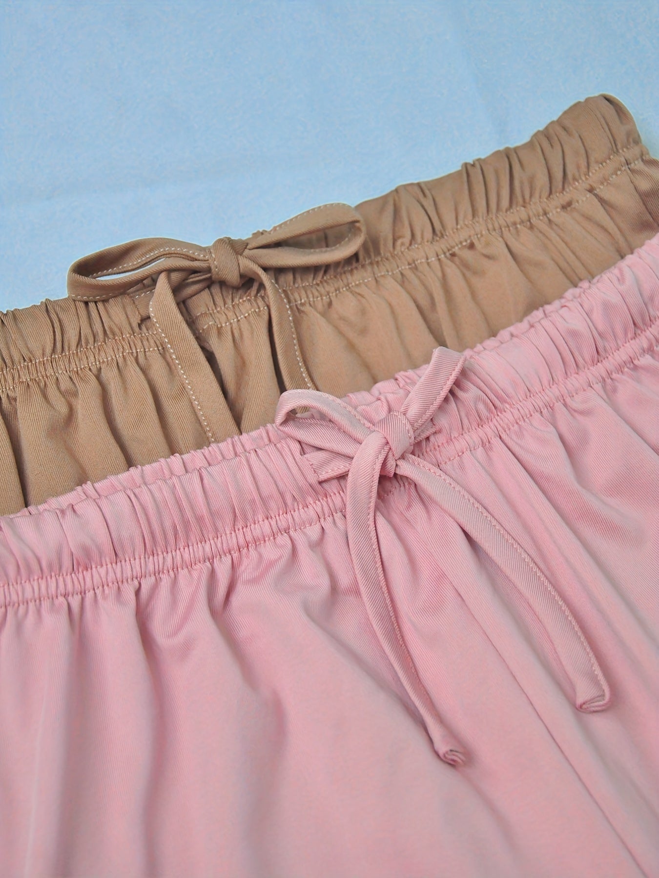 Lace Up Lounge Bottoms Drawstring Shorts Womens Loungewear