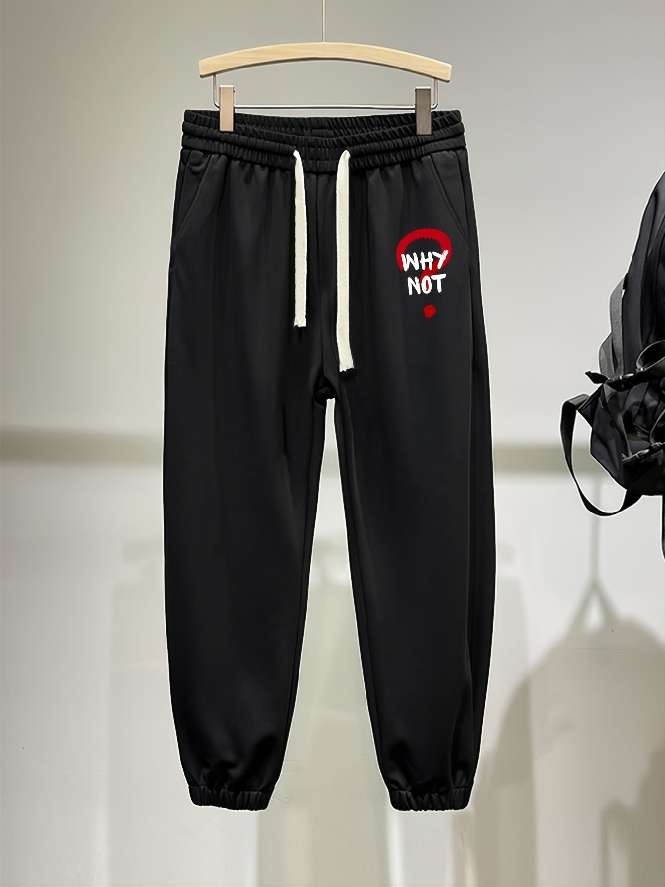 Men's Leaf Bear Graphic Sweatpants Elastic Waist Sport Pants