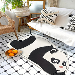 Soft Panda Area Rug for Bedroom Living Room Nursery Machine Washable