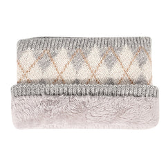 Jacquard Plaid Neck Scarf Ladies Winter Warm Neck Warmer Infinity Scarf