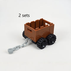 Mini Chain Truck Toy Set for DIY Building Blocks