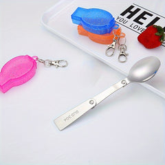 Portable Folding Tableware Camping Tool Spoon Fork