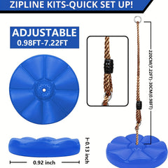 Zip Lines For Kids Outdoor Toys Pulley Kits 50 Ft Slackline