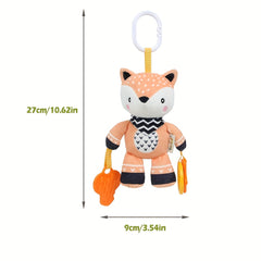Baby Teething Ring Rattle Cloth Crib Hanging Doll Toy
