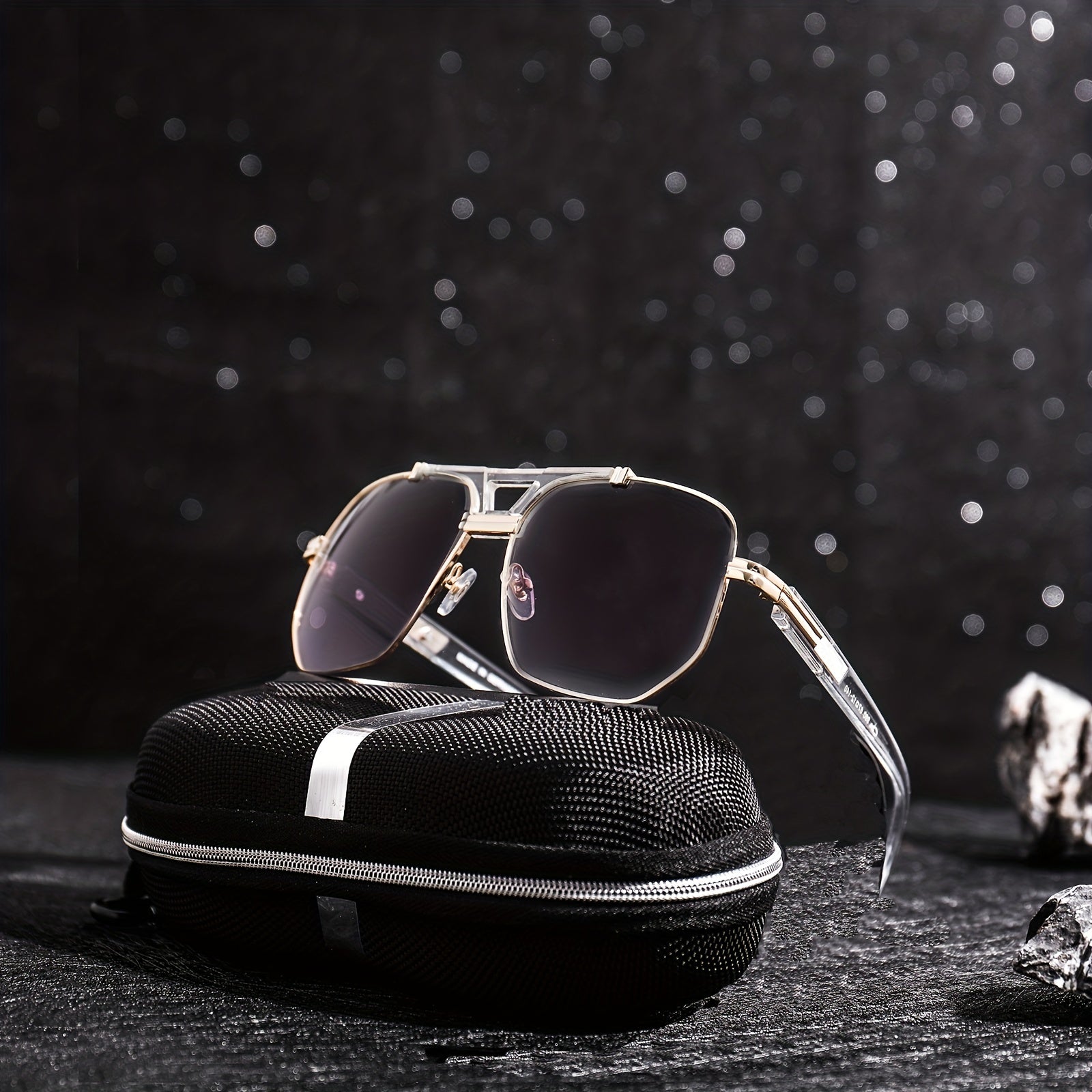 Men's Square Frame Sunglasses Unisex Steampunk UV Protection Glasses