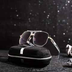 Men's Square Frame Sunglasses Unisex Steampunk UV Protection Glasses