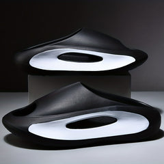 Men's Non Slip Platform Slides Soft Sole Cloud Slides Indoor Outdoor