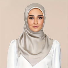 Womens Large Satin Square Scarf Silk Hair Wrapping
