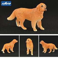 STARMAP Simulation Pet Dog Model Toy Puppy Figurine Desk Ornament Car Decoration