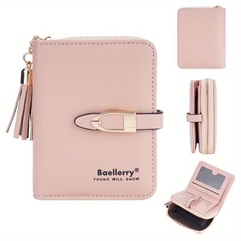 Leather Wallet with Zipper & Card Slot Coin Purse