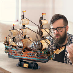 3D San Felipe Sailing Puzzle Model - Ideal Maritime Gift