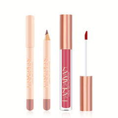 Non Stick Cup Lip Gloss and Lip Liner Combo Set