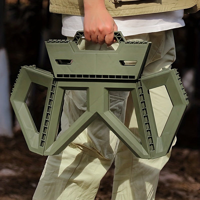 Portable Folding Step Stool for Adults Durable Plastic Camping Stool