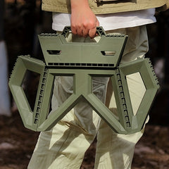 Portable Folding Step Stool for Adults Durable Plastic Camping Stool