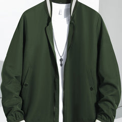 Casual Baseball Collar Jacket for Autumn Winter