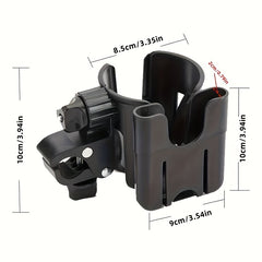Universal Stroller Cup Holder With Phone Holder, Stroller Bottle Holder