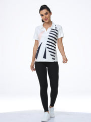 Half Button Golf Sports T Shirts Women's Polo Shirts