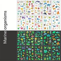 Cartoon Sports Events Temporary Tattoos Unicorns Mermaids Pirates