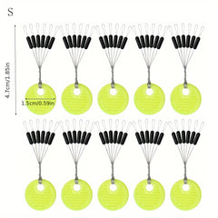60pcs 10 Sets Float Stop Space Bean Sinker Stop Carp Fishing Accessories
