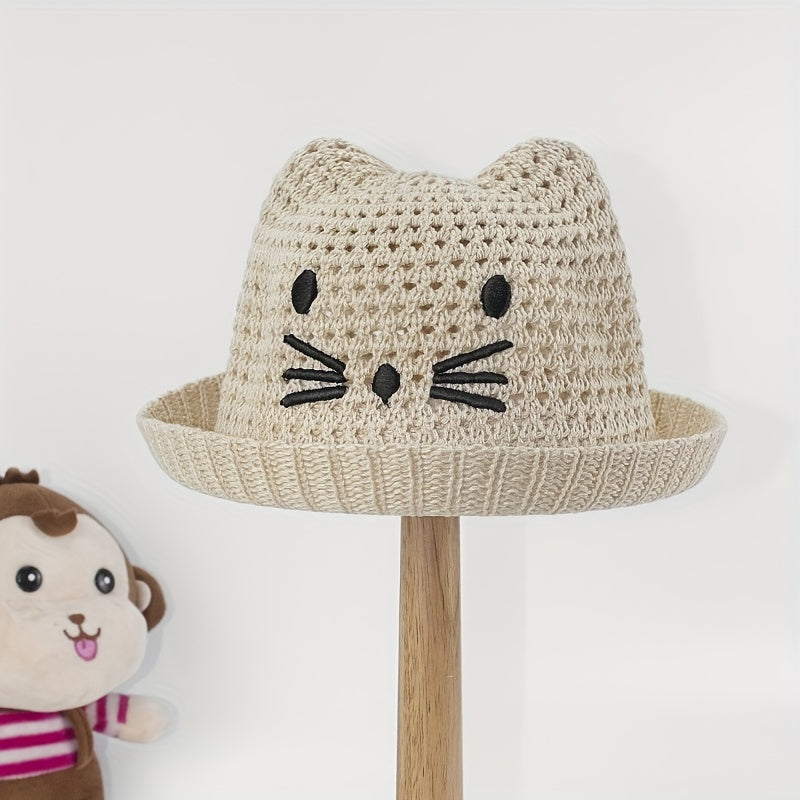 Baby Cat Straw Hat Sunshade Top Hat Boys Girls