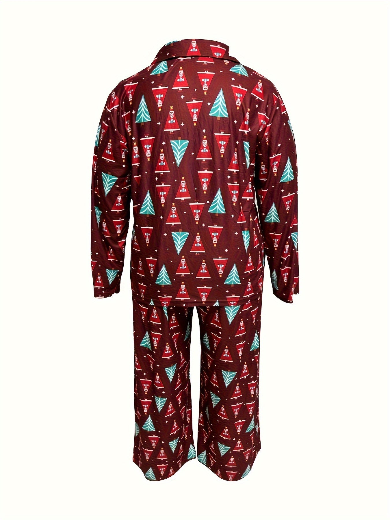 Christmas Tree Print 2 Piece Lounge Set
