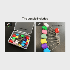 Stainless Steel Needles Safety Pin Brooch Girls Jewelry Pin