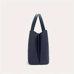 Women's Burgundy Tote Bag Golden Tone Hardware Zipper Closure