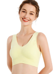 Seamless Wireless Sports Vest Bra High Stretch Yoga Fitness Tank Bra