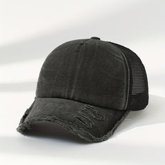 Vintage Washed Distressed Hat Baseball Cap Adjustable Polo Trucker Unisex Style
