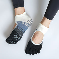 Non-slip Block Yoga Socks - Gripper Socks for Pilates
