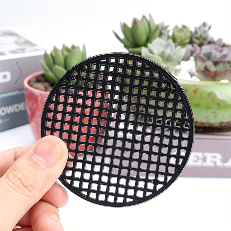 20pcs Flowerpot Mesh Pad Hole Mesh Mats Bonsai Basin Bottom Gasket