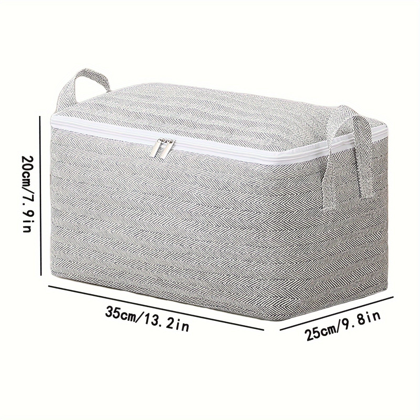 Large Capacity Storage Bag With Handles Clothes Quilts Wardrobe Organizer
