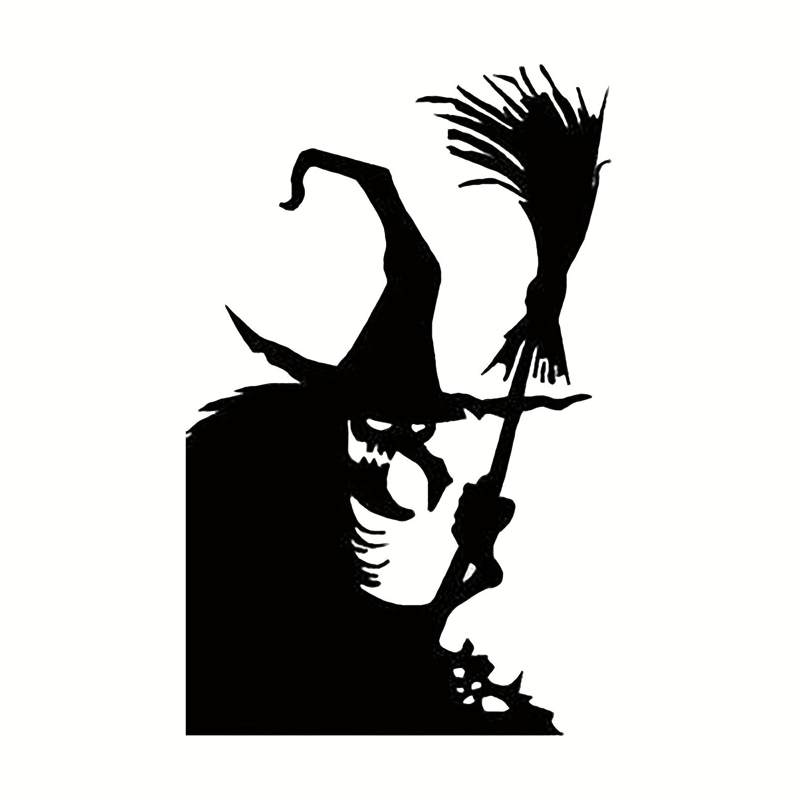 Windows Witch 3D Wall Stickers Halloween Decoration Scary Ghost Sticker