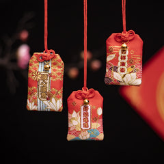 Red Prayer Lucky Bag Children's Schoolbag Pendant