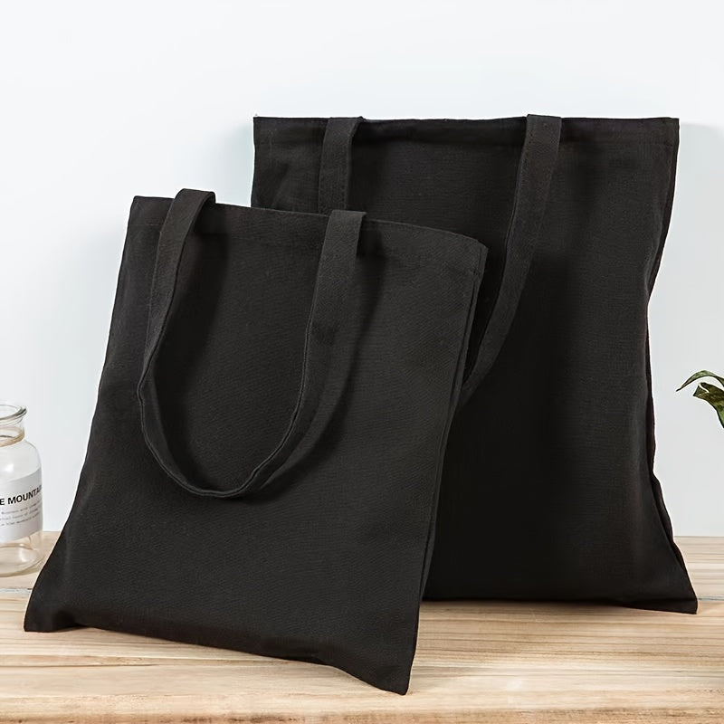 Large Cotton Canvas Tote Bag Reusable Grocery Shopping Bags Blank Bags