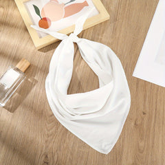 Plain Triangle Scarf & Casual Headscarf Thin Turban for Women