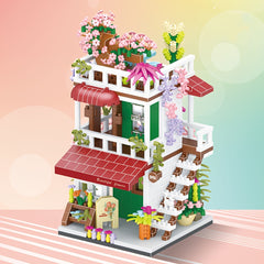 Street View Building Model Creative Blocks Ornaments Decoration