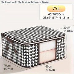 Large Clothes Storage Box Portable Quilt Container Organizer