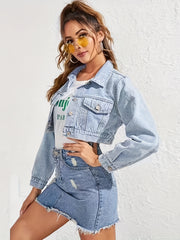 Cropped Denim Coats Women's Denim Clothing