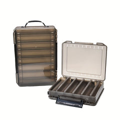 Plastic Double Sided Fishing Tackle Box Storage Case