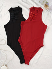 Sleeveless Bodysuit 2 Pack Casual Skinny Solid Bodysuit Women's Clothing