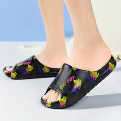 Men's Lightweight Open Toe Slippers Comfortable Indoor Outdoor Shoes
