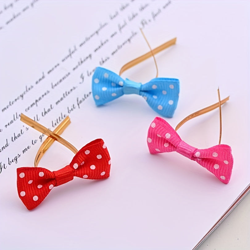 100pcs Treat Bags Sealing Bow Ties Twist Ties - Assorted Colors