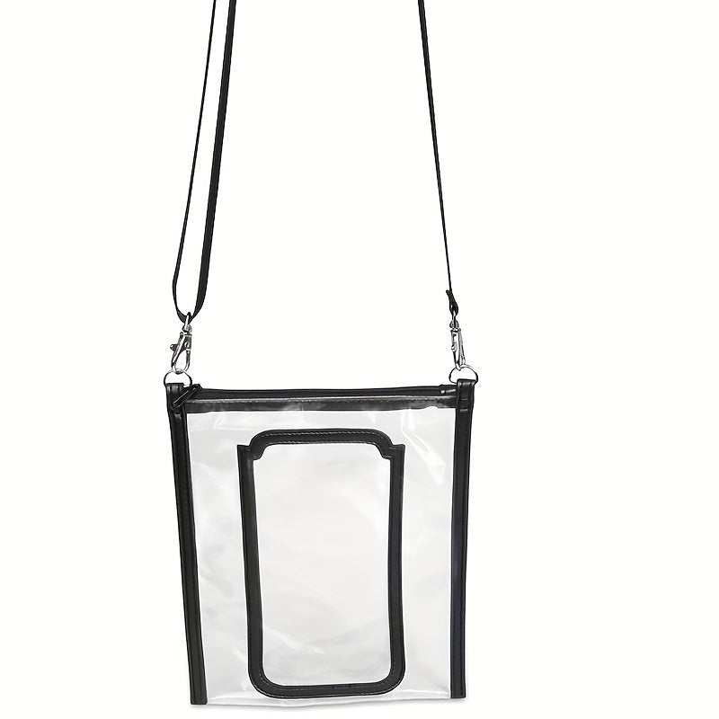 Waterproof Shopping Bag Beach Storage Shoulder Bag PVC Transparent Crossbody Bag