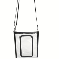 Waterproof Shopping Bag Beach Storage Shoulder Bag PVC Transparent Crossbody Bag
