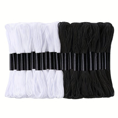 24 Skeins Cross Stitch Threads And Cotton Embroidery Floss