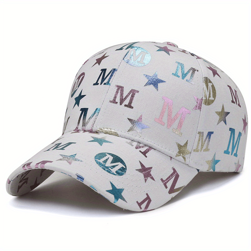 Letter Printed Baseball Cap Cotton Hip Hop Sunshade Dad Hat